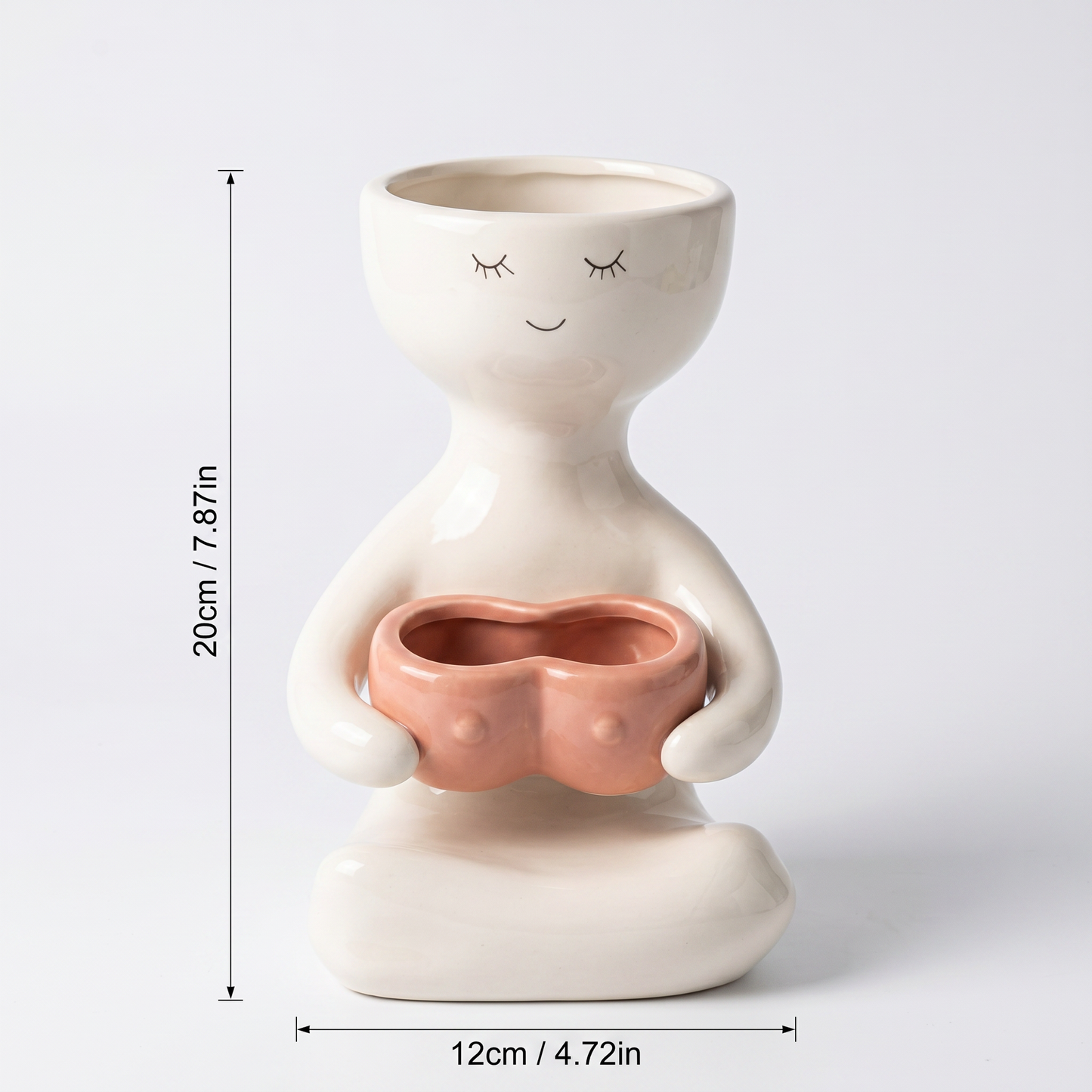 Handmade Lady Plant Pot