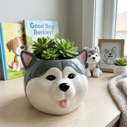 Handmade Husky Pot