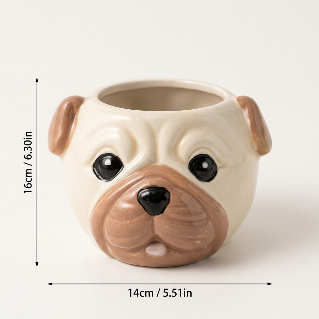 Handmade Pug Pot