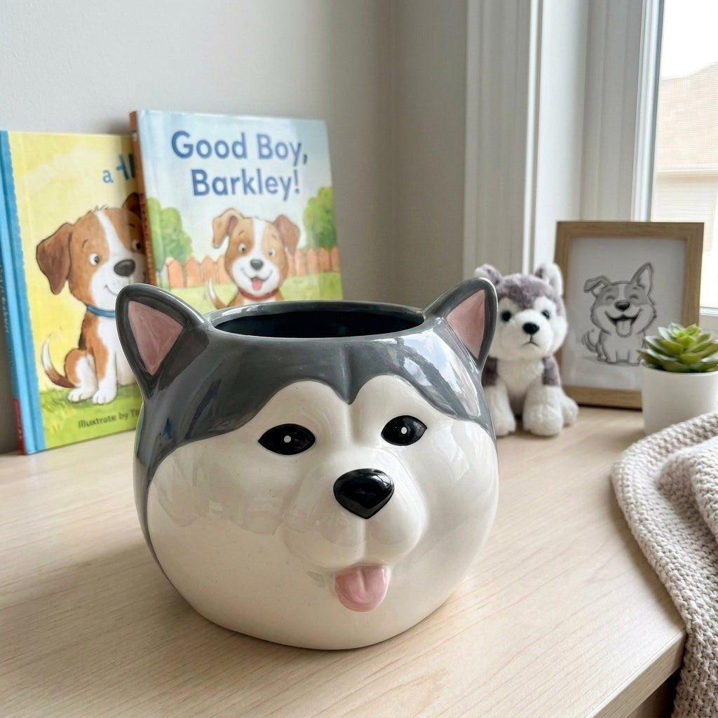 Handmade Husky Pot