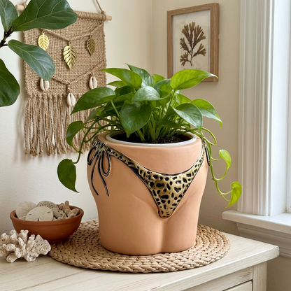 Handmade Bikini Bottoms Plant Pot