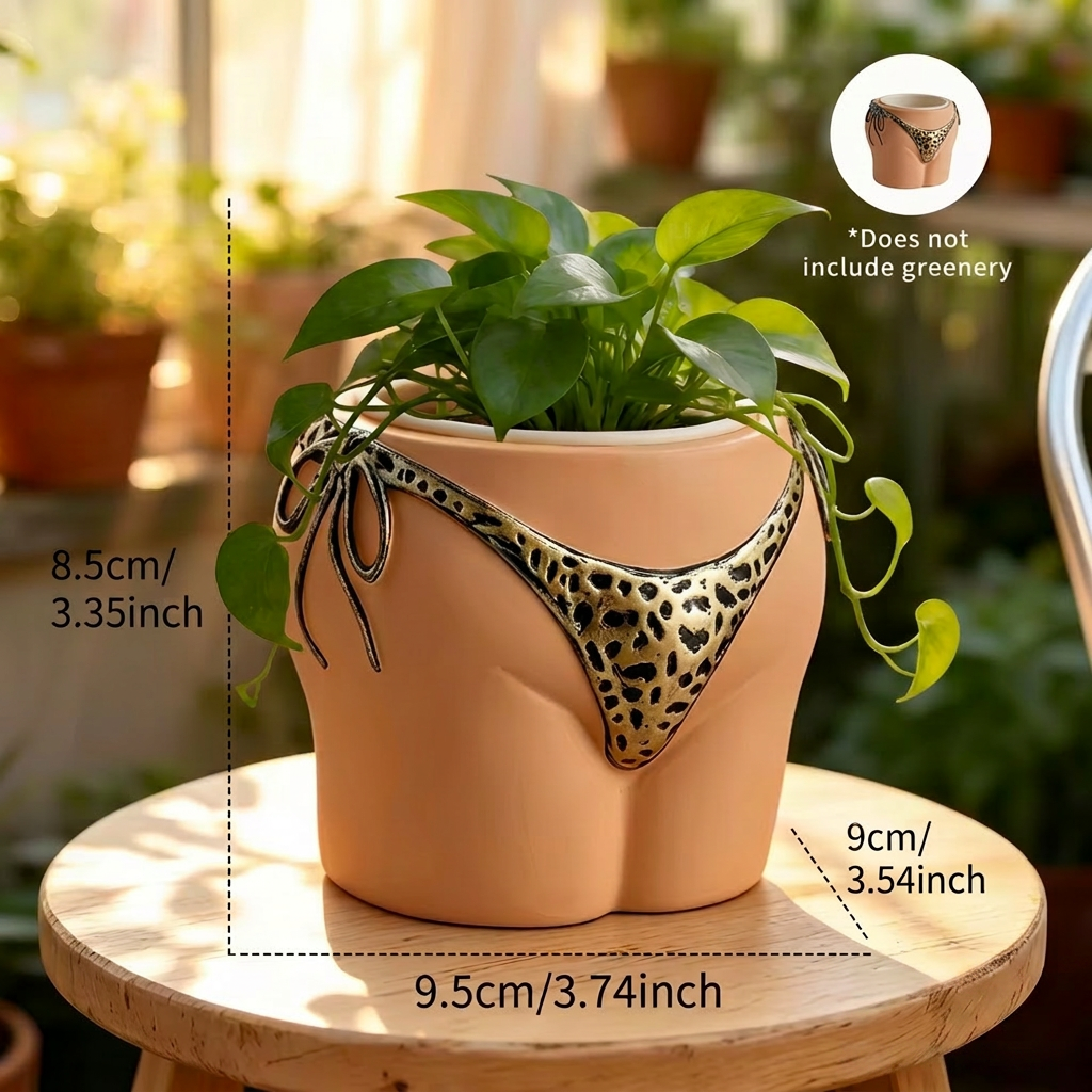 Handmade Bikini Bottoms Plant Pot